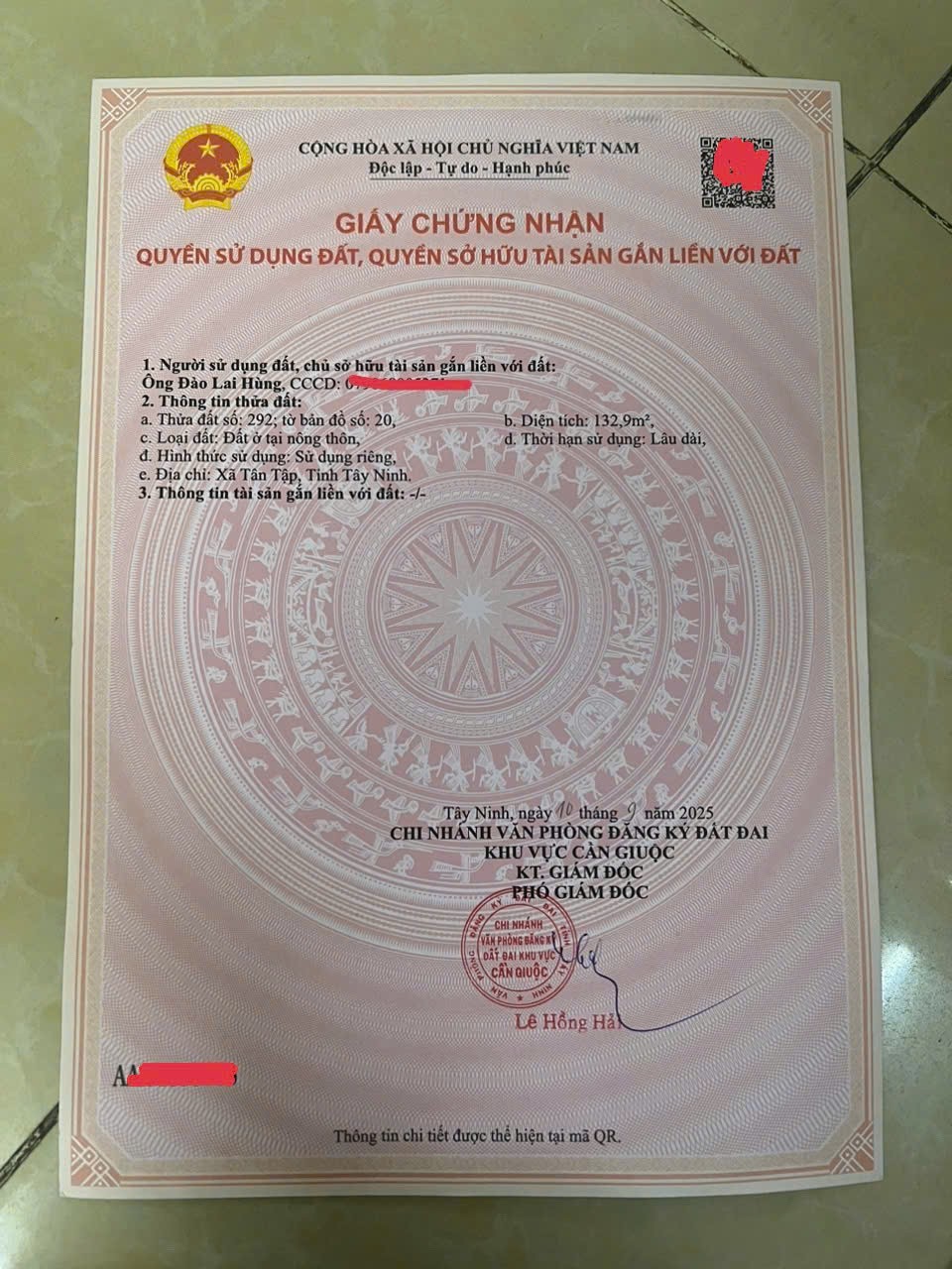 HOT HOT – CHÍNH CHỦ CẦN BÁN LÔ ĐẤT ĐẸP Tại Đường ĐT. 830, Xã Tân Tập, Huyện Cần Giuộc, Long An. 15979385