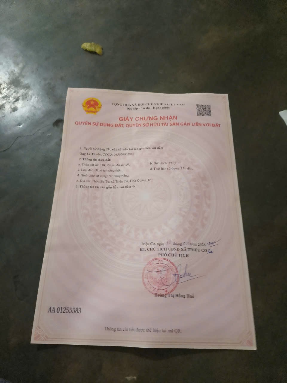 ĐẤT ĐẸP – GIÁ TỐT  – CHÍNH CHỦ CẦN BÁN LÔ ĐẤT TẠi  Thôn Ba Tư, Triệu Lăng,  Triệu Phong, tỉnh Quảng 15979391