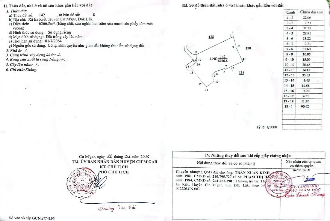 HOT HOT – CHÍNH CHỦ CẦN BÁN NHANH LÔ ĐẤT VỊ TRÍ  ĐẸP TẠI EAKIET CƯ M'GAR Đăk Lăk 15979393