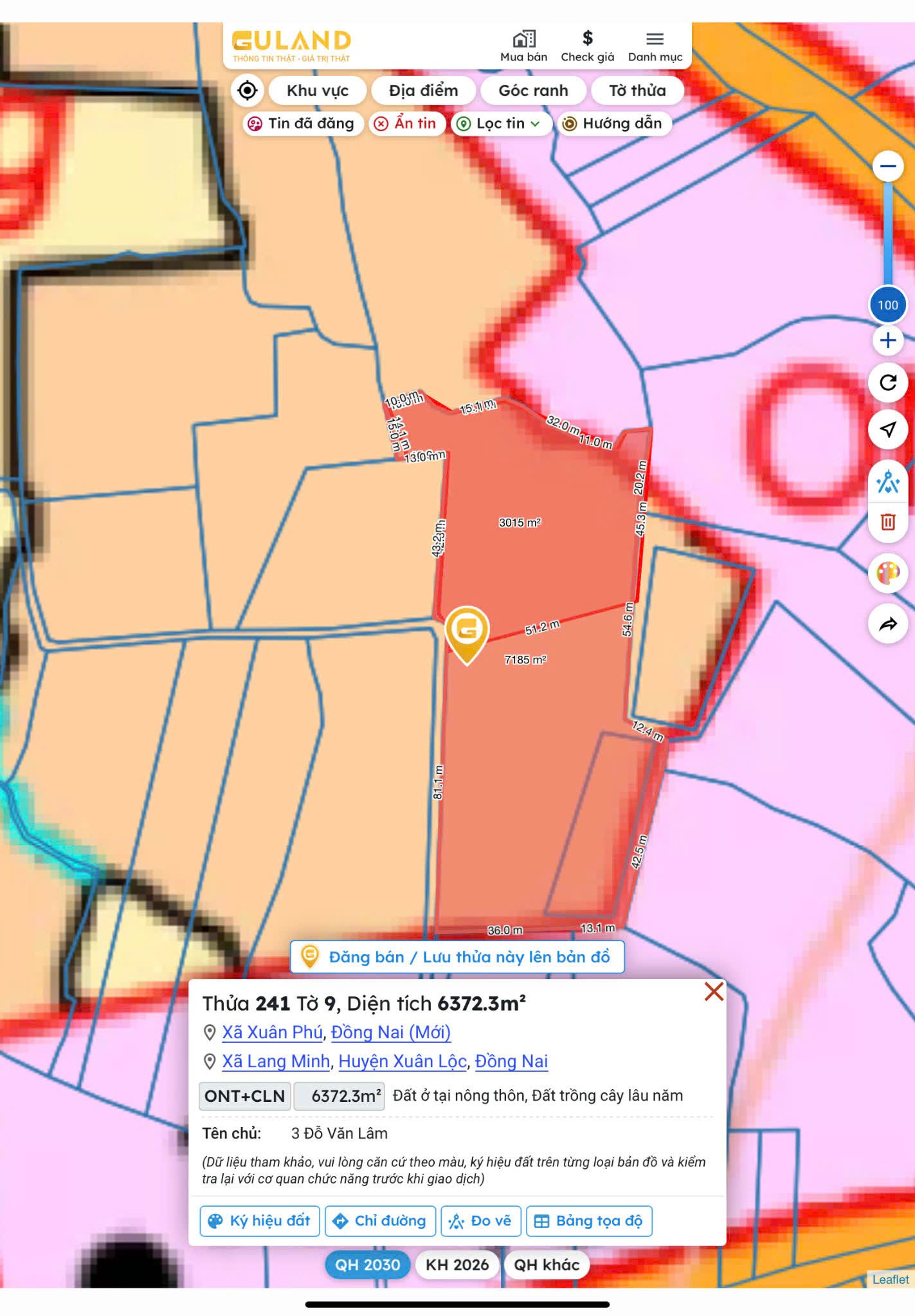 ĐẤT ĐẸP – GIÁ TỐT CHÍNH CHỦ BÁN GẤP Tại Xã Lang Minh, Xuân Lộc, Đồng Nai 15979467