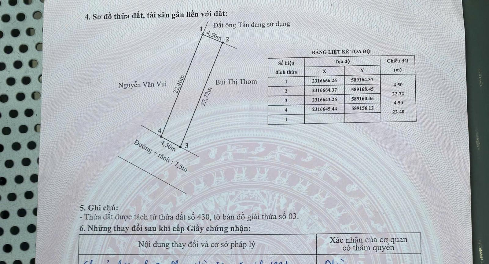 BÁN ĐẤT HỢP THÀNH – THỦY NGUYÊN – DIỆN TÍCH 101M² – ĐƯỜNG 8M – GIÁ 1,85 TỶ 15979476