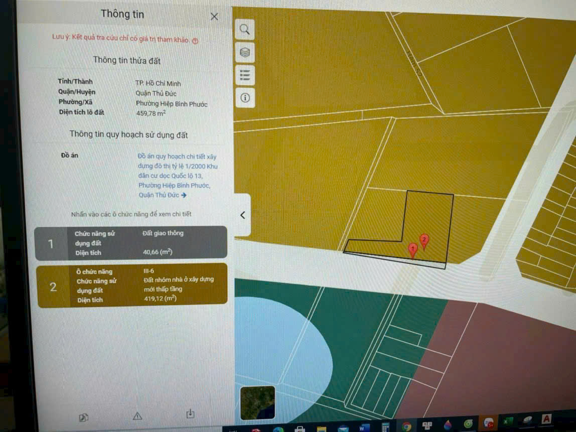 Bán Lô Đất Lớn 455m - Giá Siêu Rẻ - Đối Diện Vạn Phúc - Đường Số 4 Hiệp Bình Phước 15979583