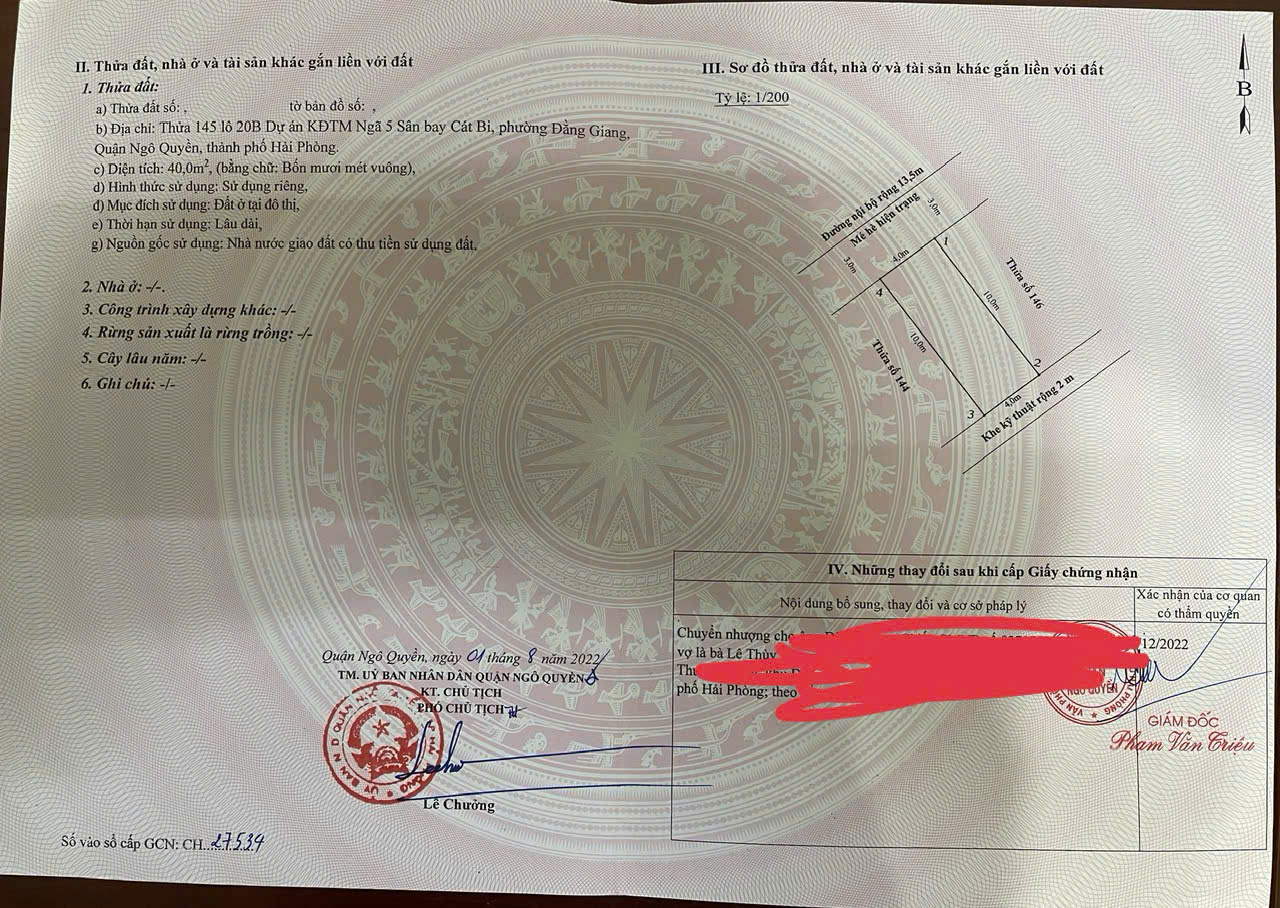 BÁN ĐẤT LÔ 20B LÊ HỒNG PHONG – SAU PASSION – NGÔ QUYỀN – HẢI PHÒNG 15979711