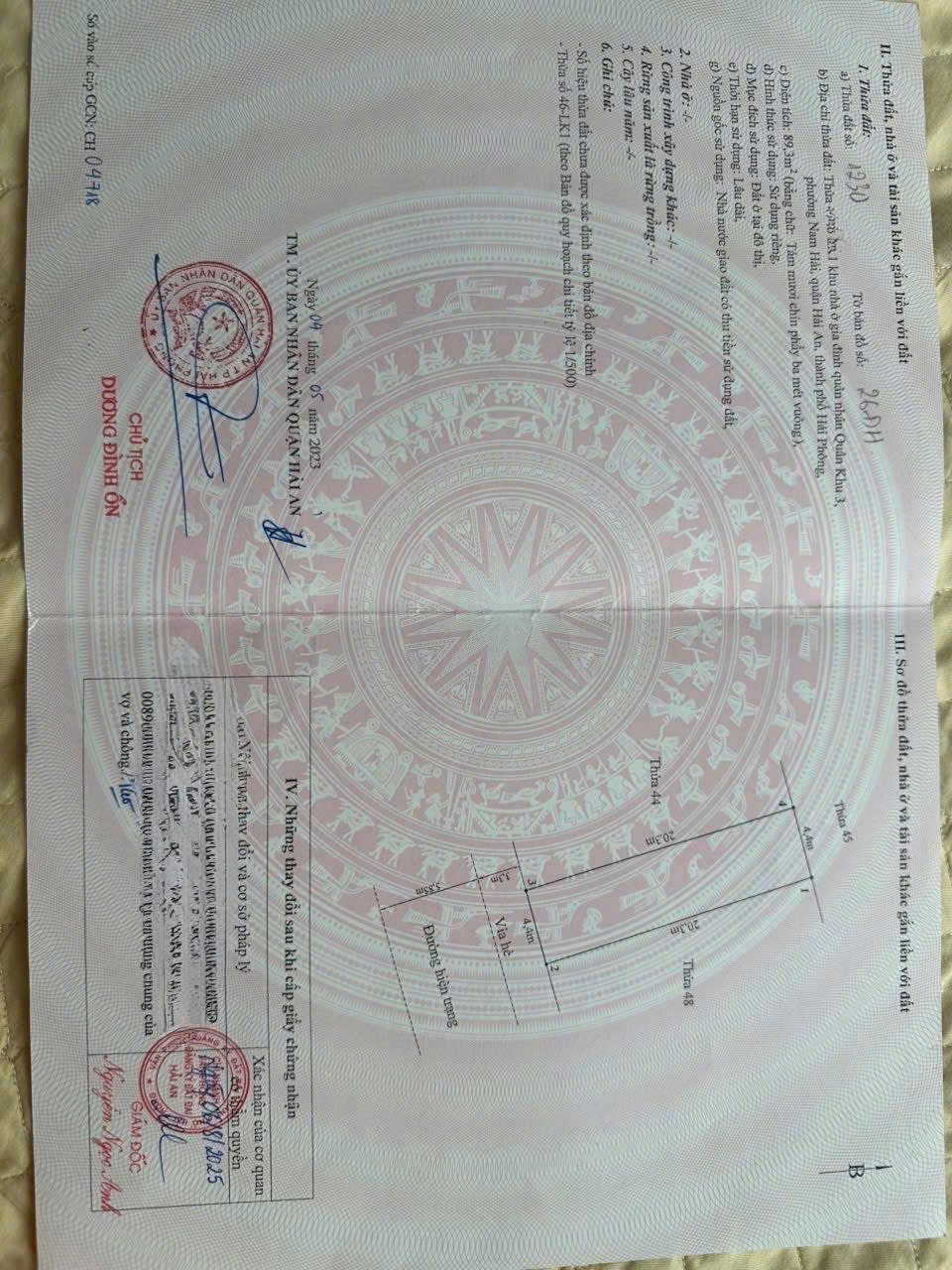 CẦN BÁN ĐẤT TÁI ĐỊNH CƯ QUÂN KHU 3 – HẢI AN, HẢI PHÒNG  GIÁ TỐT KHU VỰC 15979716