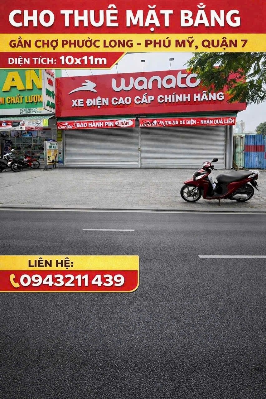 CHO THUÊ MẶT TIỀN KINH DOANH - ĐƯỜNG 15B GẦN CHỢ PHƯỚC LONG, P. PHÚ MỸ, QUẬN 7 - GIÁ 35 TRIỆU/THÁNG 15980214