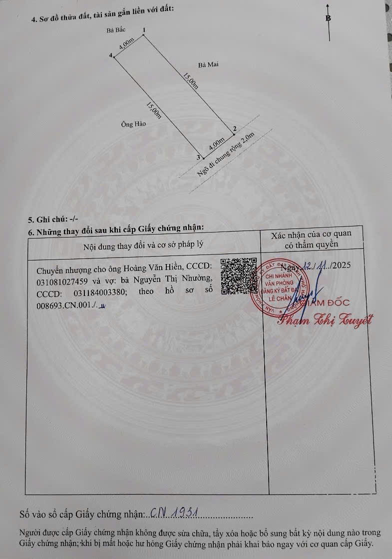 Bán đất Vĩnh Cát - Thiên Lôi - 60m - Tặng 2 gian nhà trọ - Gần AEON 15980240