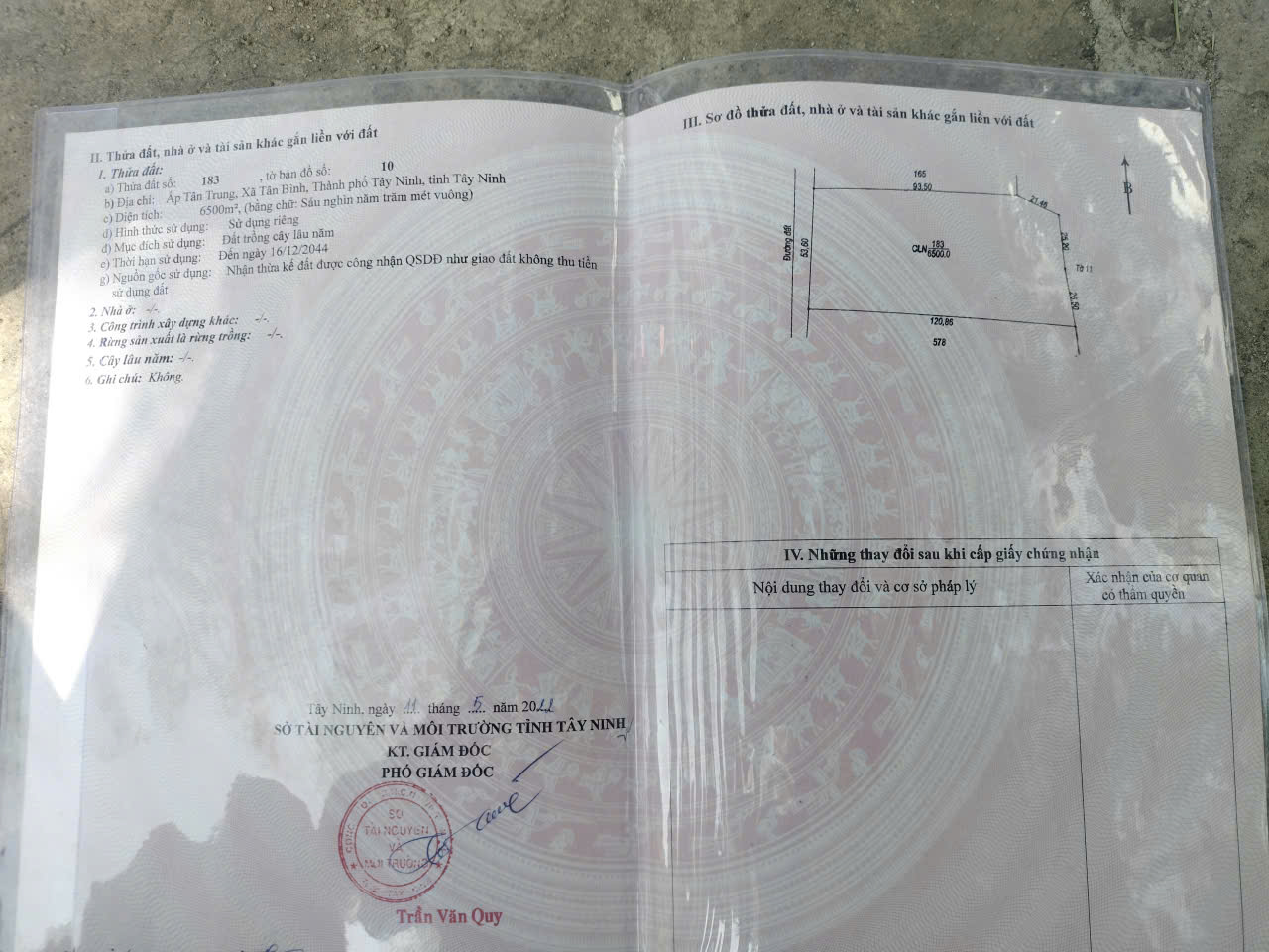 Cần bán đất trong TP Tây Ninh giá 9.6 tỷ 15980583