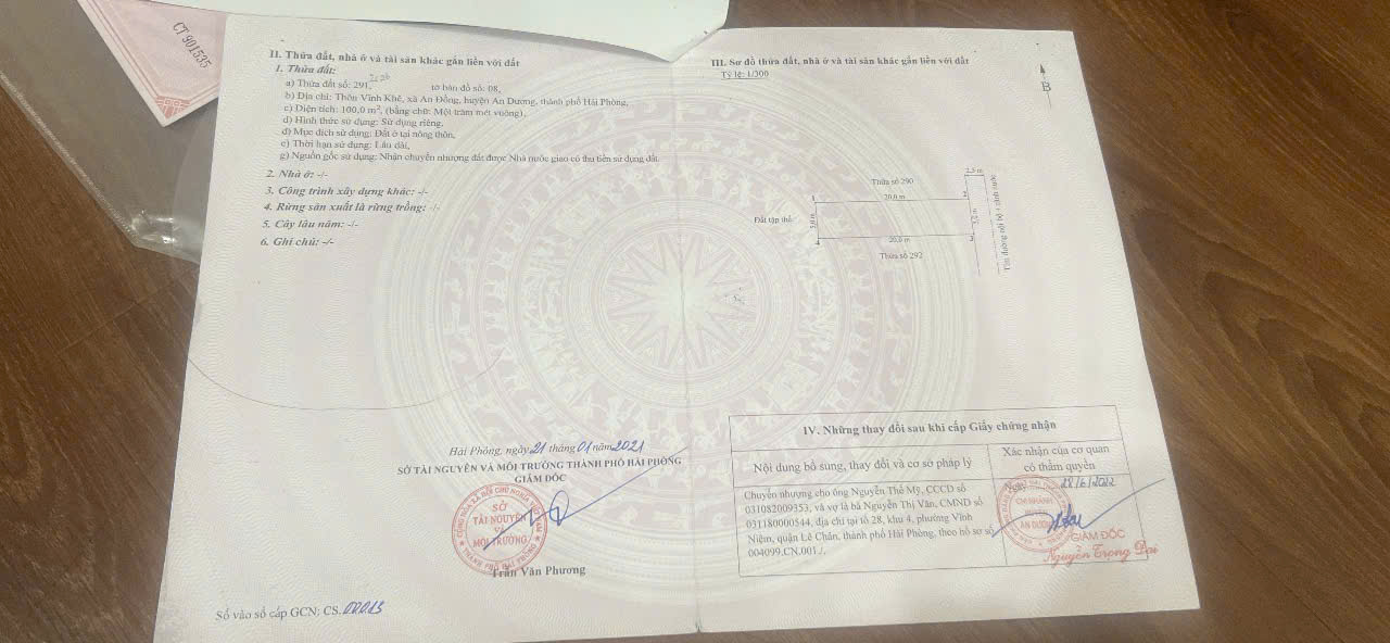 Bán đất ở tuyến 2 đường Máng Vĩnh Khê An Đồng p. An Hải 100 m2, 3,5 tỷ 15980685