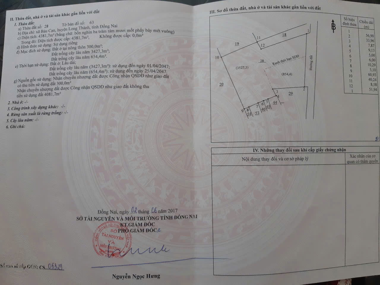 CHÍNH CHỦ bán đất Bàu Cạn, Long Thành, Đồng Nai- 4.381m2, có 300m thổ cư, còn lại là CLN 15981029