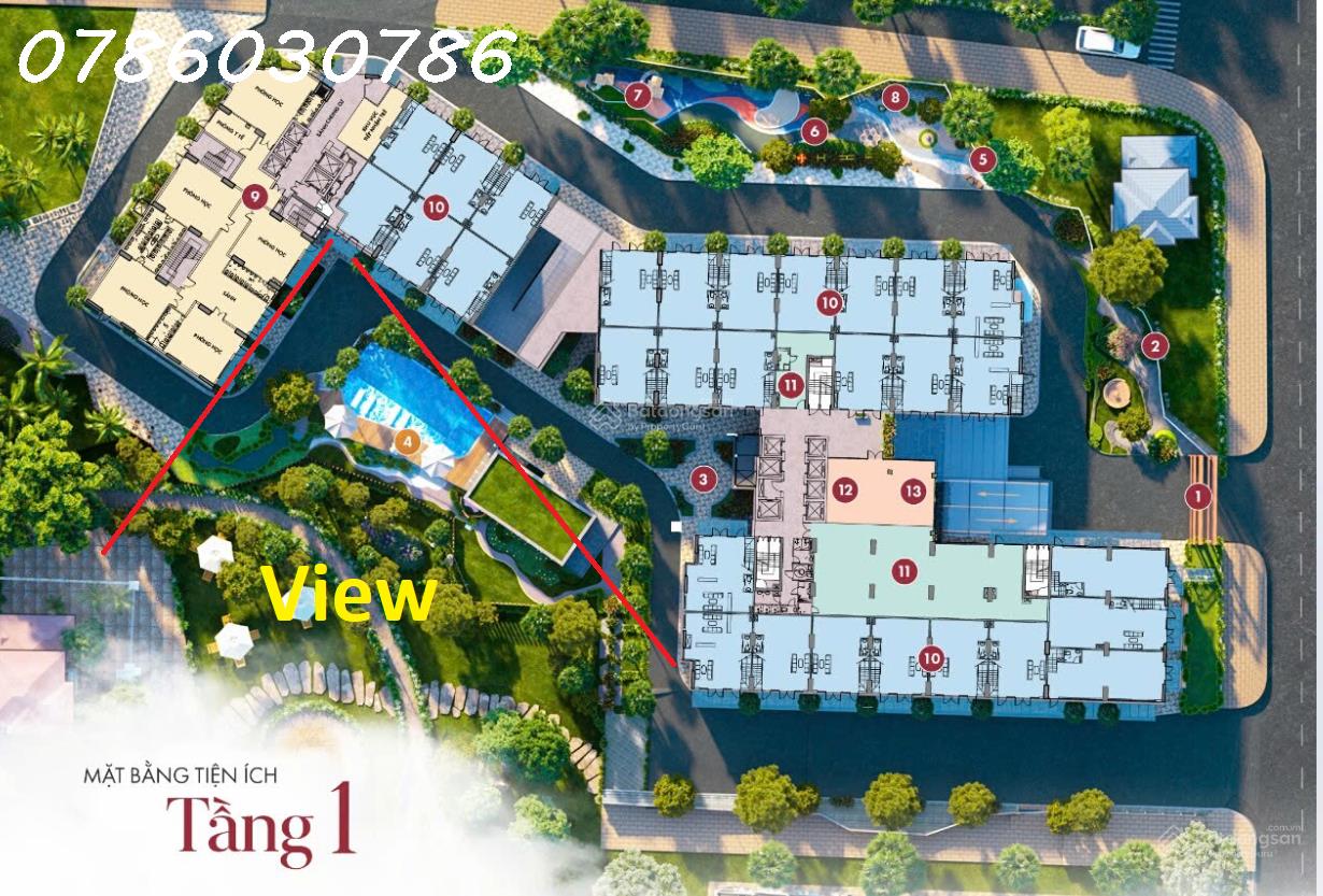 Bán căn hộ 2PN Fresia view nội khu hồ bơi giá chỉ 1,82 tỷ, căn hộ view hồ bơi giá tốt 15981073