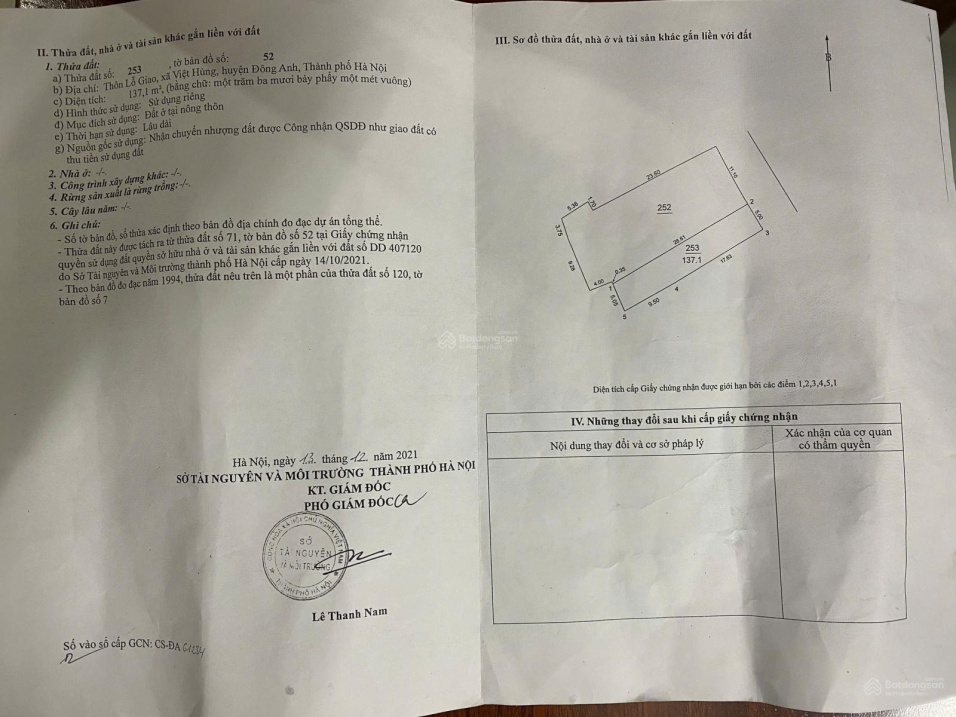 Bán 137.1m2 đất Lỗ Giao nằm trong lõi KĐT đa mục tiêu - 3 Ô tô tránh 15981131