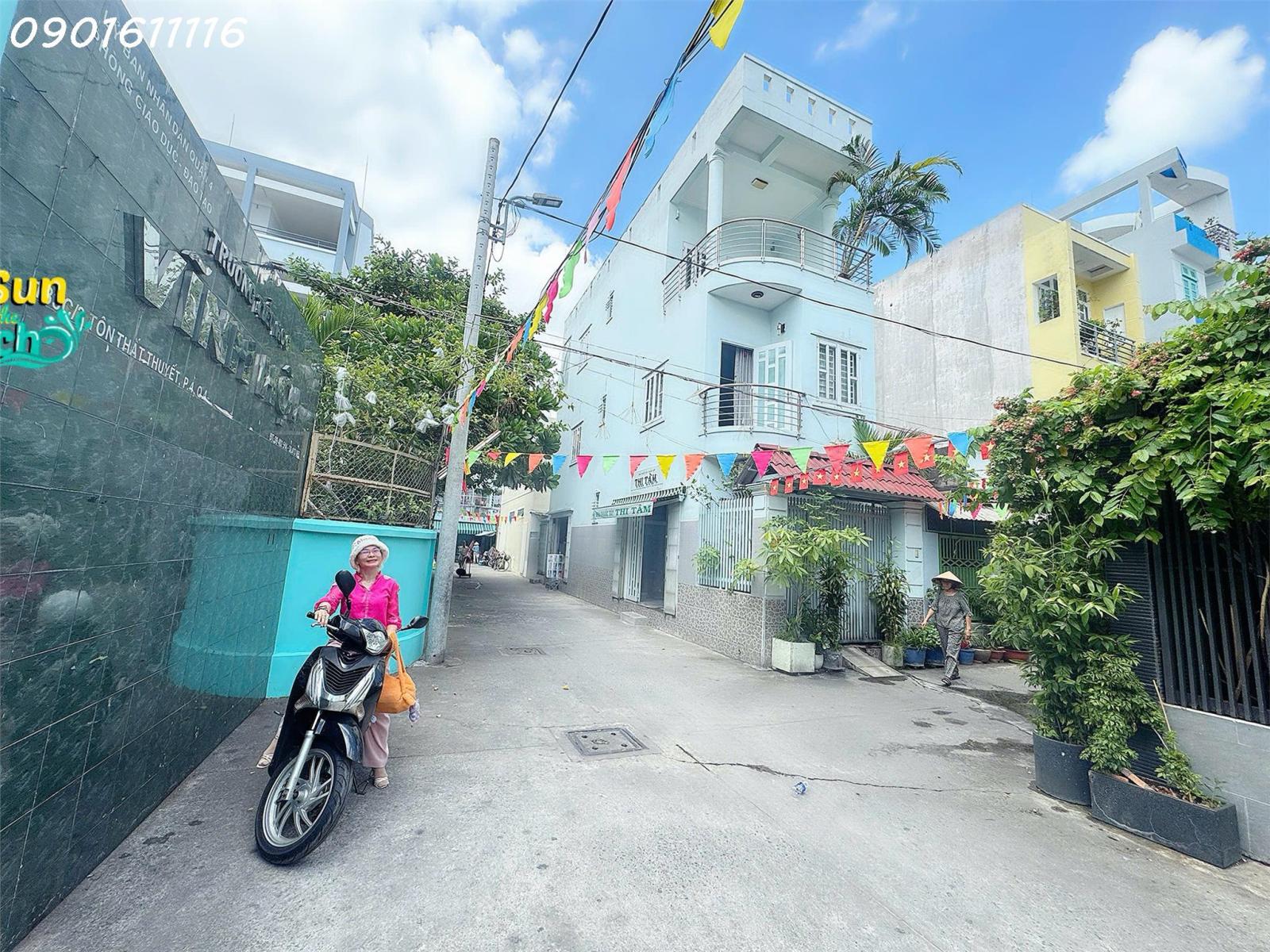 BÁN NHÀ 2 MẶT TIỀN XE HƠI NGỦ TRONG NHÀ ĐƯỜNG TÔN THẤT THUYẾT - NGAY UBND QUẬN 4 - Liên hệ GIANG 15981160