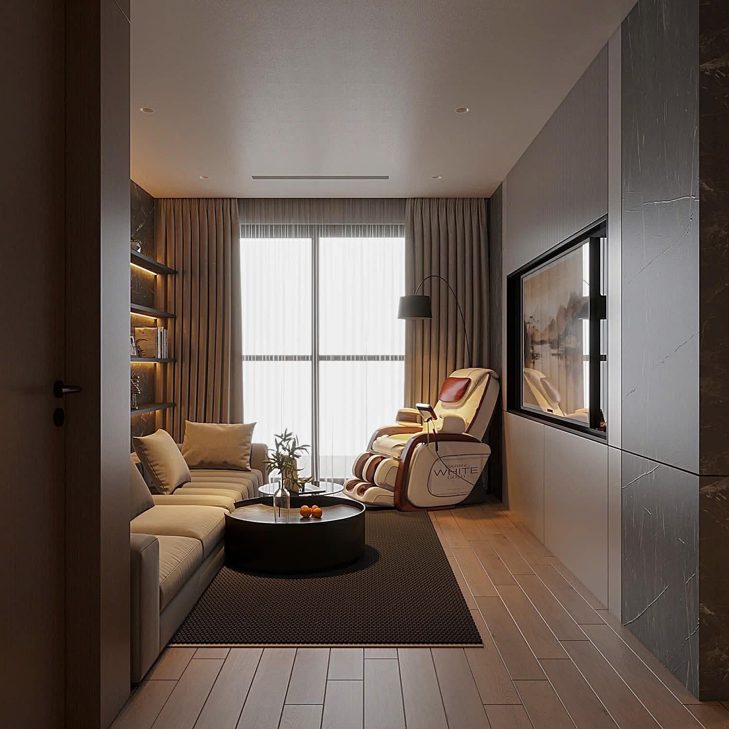 17.3.26.1 Bán căn 3 ngủ Golden Palm Lê Văn Lương, căn góc, kính vòm, nội thất sửa lại đẹp nhất tòa, 15981216