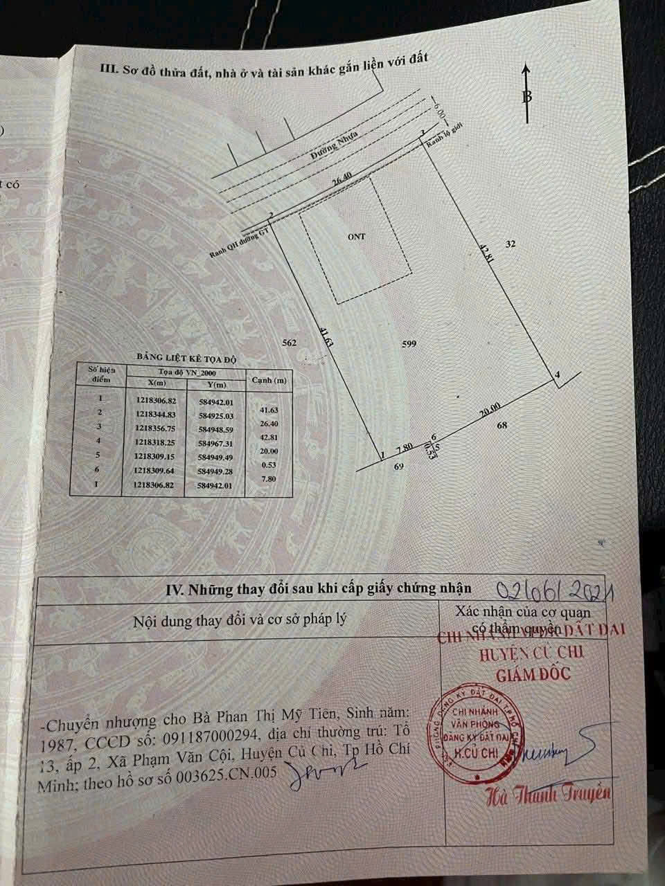 2 LÔ ĐẤT DIỆN TÍCH ĐẸP ĐƯỜNG NHỰA – PHẠM VĂN CỘI, CỦ CHI – GIÁ TỐT 15981346