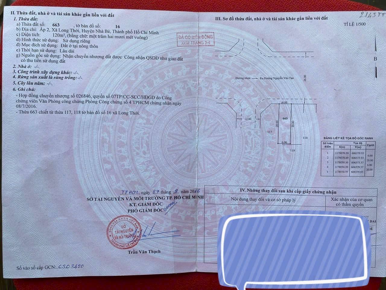 ĐẤT MT HÀNG DƯƠNG - ĐƯỜNG NHỰA 26M - HẺM 274 NGUYỄN VĂN TẠO, NHÀ BÈ - NHỈNH 5 TỶ 15981484