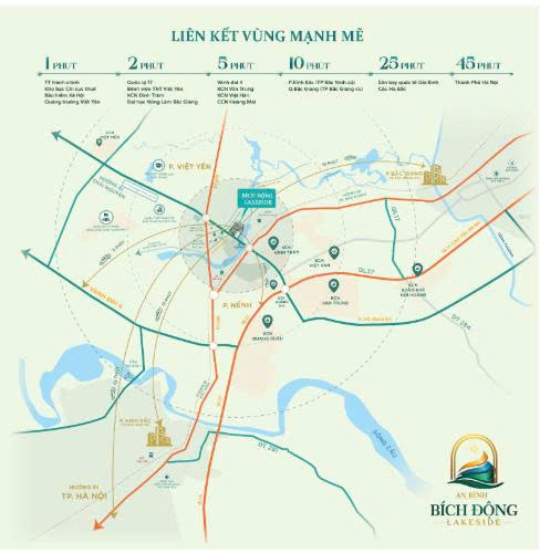 Bán Bích Động Lakeside - 160m²– gần ngay trung tâm hành chính Việt Yên - 68 triệu/m² 15981503