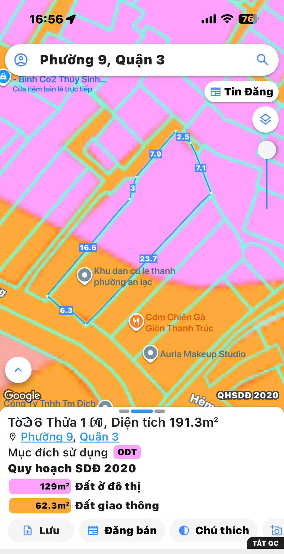 DT SIÊU LỚN 188M2 NGANG LỚN 9,6M*26M- BÁN NHÀ MẶT TIỀN TRẦN VĂN ĐANG NGAY GÓC Đ.NGUYỄN THÔNG, QUẬN 15981530