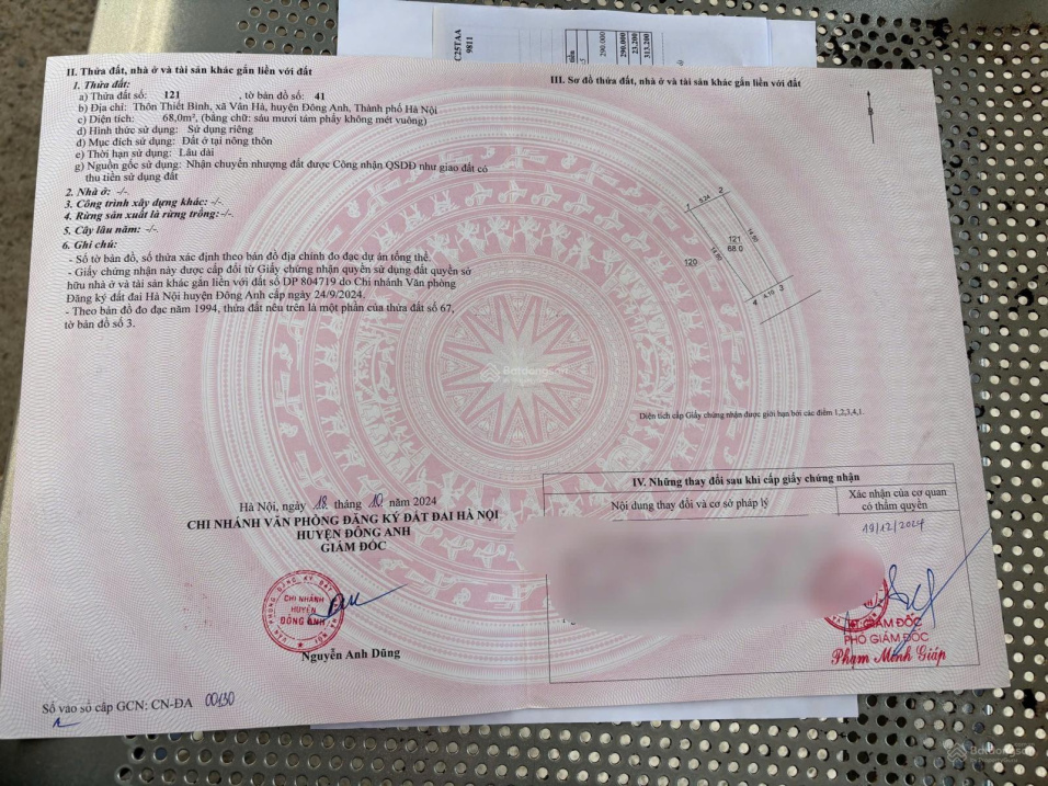 Bán 68m2 đất Thiết Bình, Thư Lâm - Ô tô tránh - giá rẻ 15981974