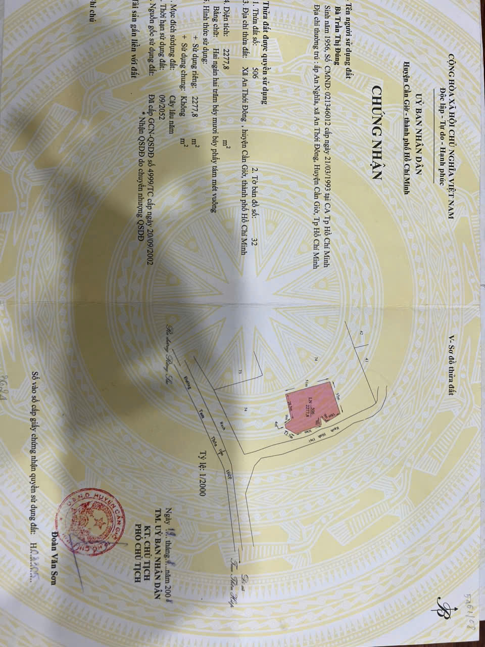 BÁN ĐẤT NÔNG NGHIỆP MẶT TIỀN ĐƯỜNG TAM THÔN HIỆP – CẦN GIỜ, TP.HCM 15982338