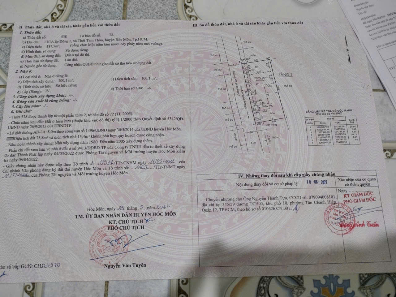 ĐẤT NGANG KHỦNG 20.5M – 187m² – CHỈ 6.5 TỶ, HIẾM TẠI THỚI TAM THÔN 15982735