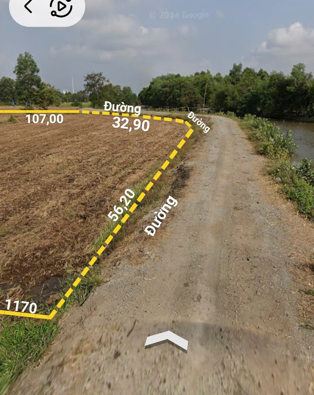 Bán đất mặt tiền 84x117m giá 3 triệu/m Đường Kênh 3 15982757