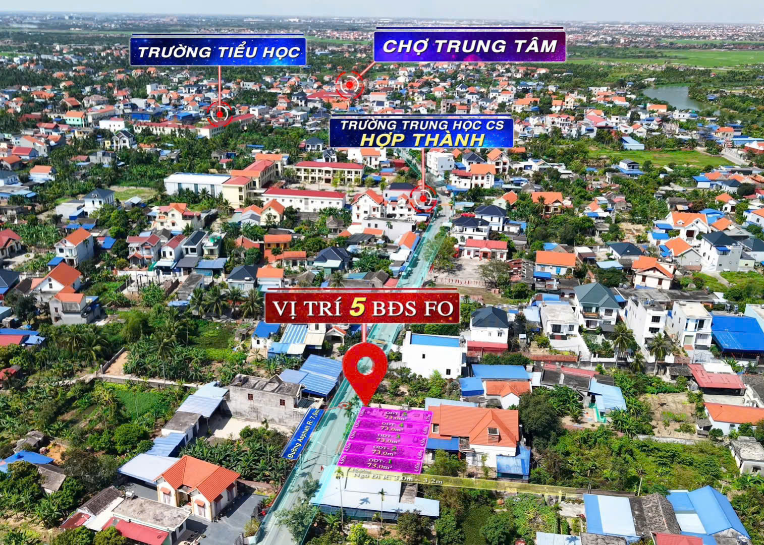 MỞ BÁN 5 LÔ F0 MẶT ĐƯỜNG NHỰA – HỢP THÀNH - THỦY NGUYÊN🔥 15982816