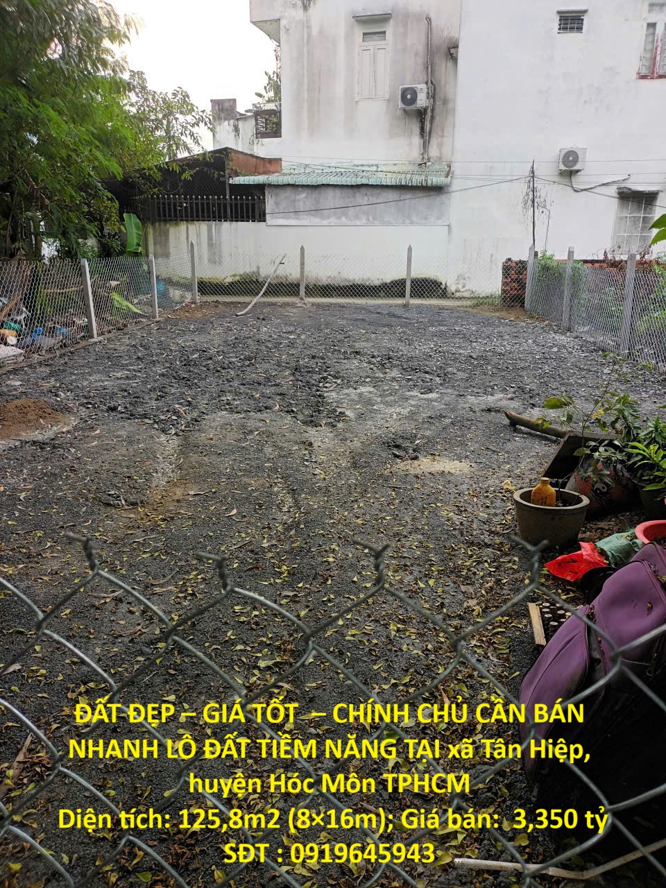 ĐẤT ĐẸP – GIÁ TỐT  – CHÍNH CHỦ CẦN BÁN NHANH LÔ ĐẤT TIỀM NĂNG TẠI huyện Hóc Môn, TPHCM 15982948