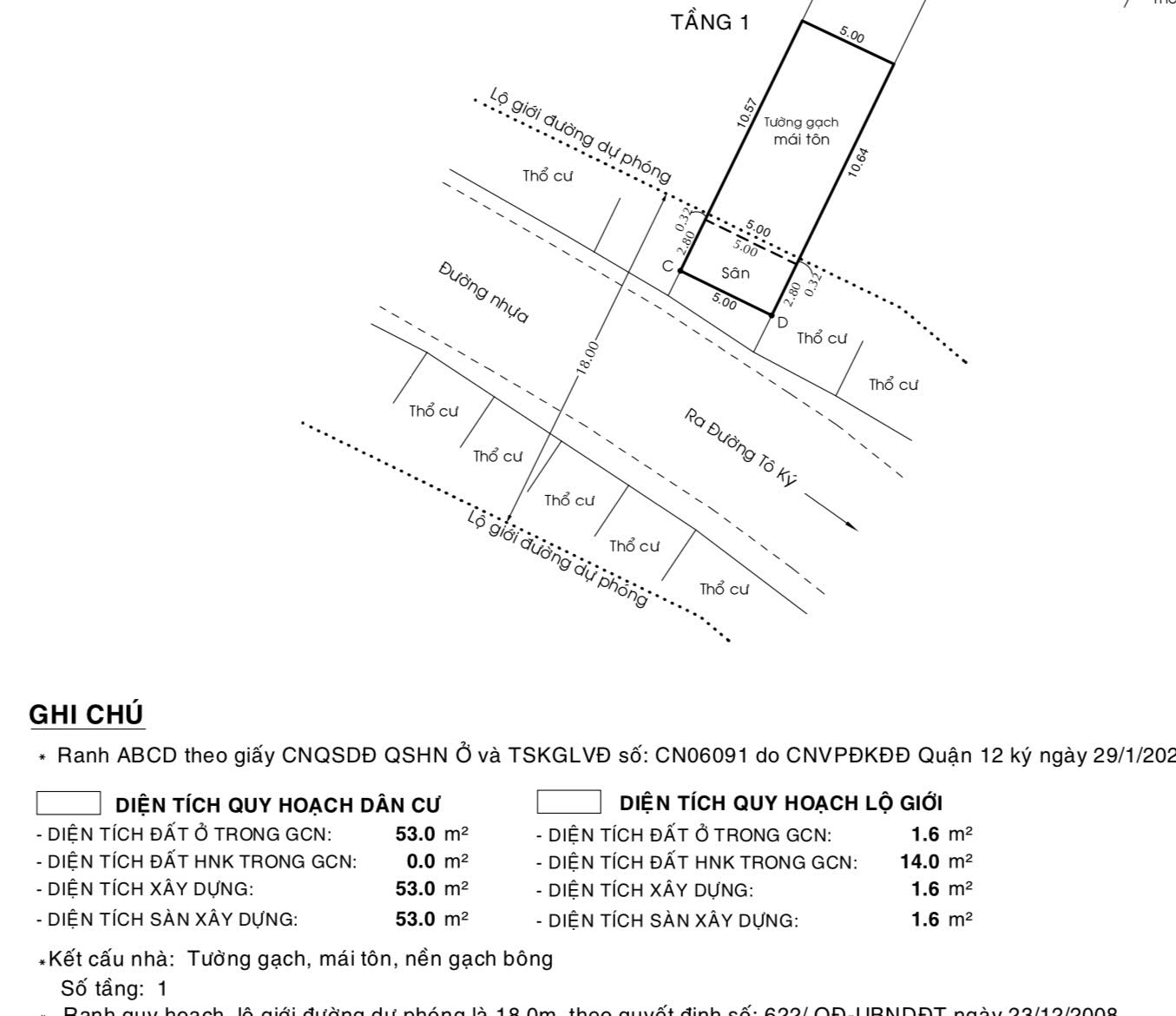 MT HÀ ĐẶC – TRUNG MỸ TÂY - ĐANG CHO BÁCH HÓA XANH THUÊ 15TR/THÁNG – CHỈ 6.5 TỶ 15983278