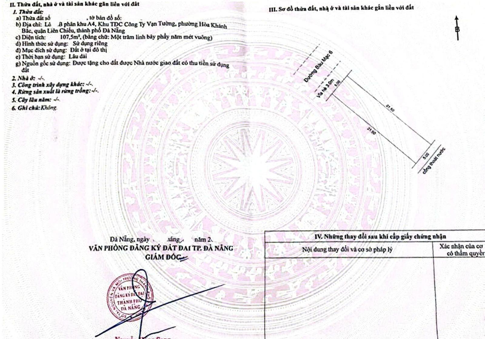 💥Bán đất đường Bàu Mạc 6 - Gần biển - Gía đầu tư 15983300