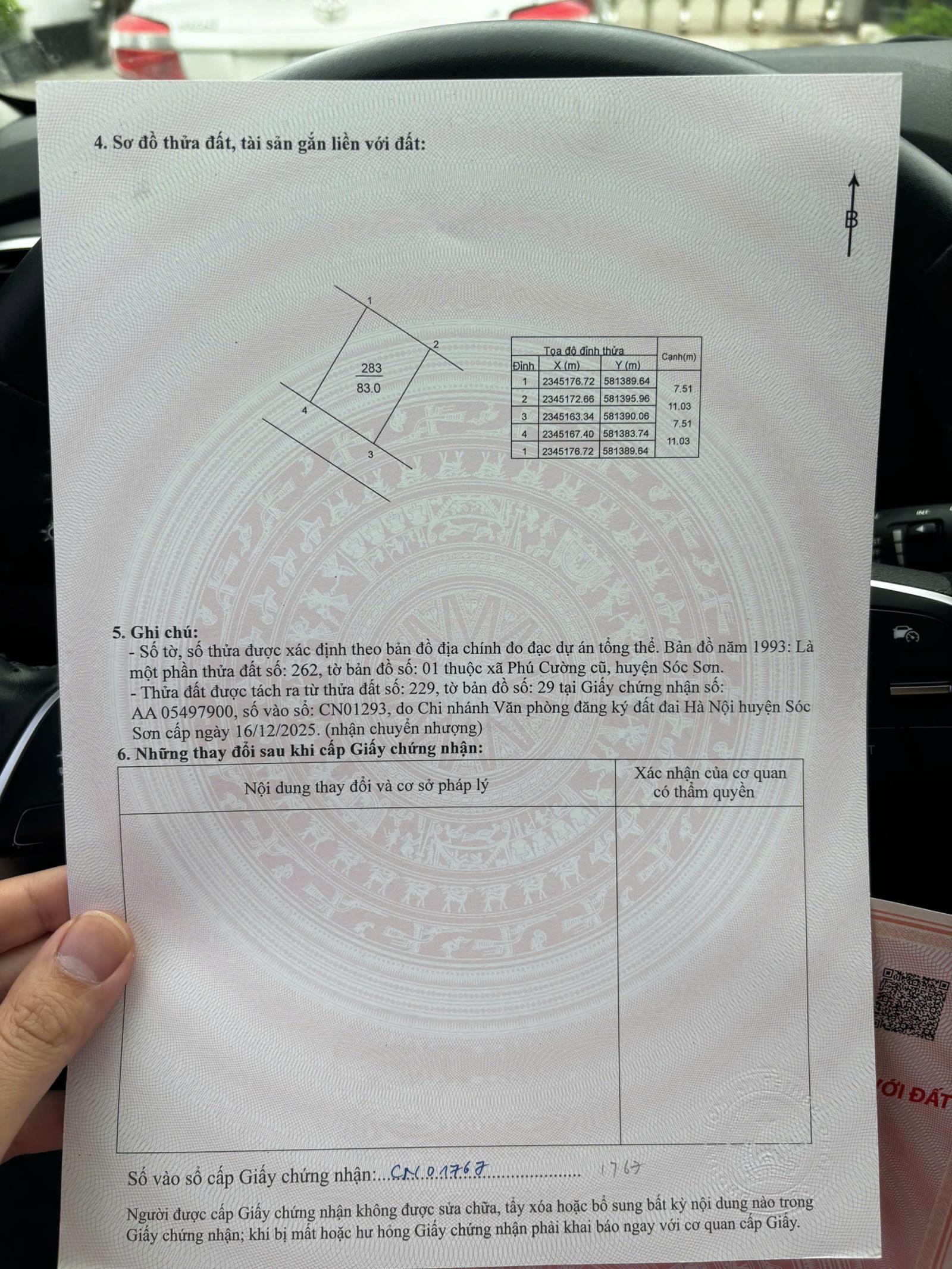 Pán nhanh 83m2 tại Thuỵ Hương-Phú Cường- Sóc Sơn. Mặt tiền hơn 7m 15983466