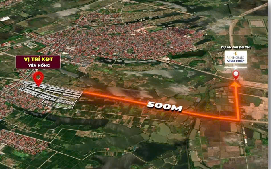 Chính Thức mở bán dự án Khu Đô Thị Yên Hồng - Yên Lạc - Vĩnh Phúc. Giá bán làm khách hàng bất ngờ. 15983497