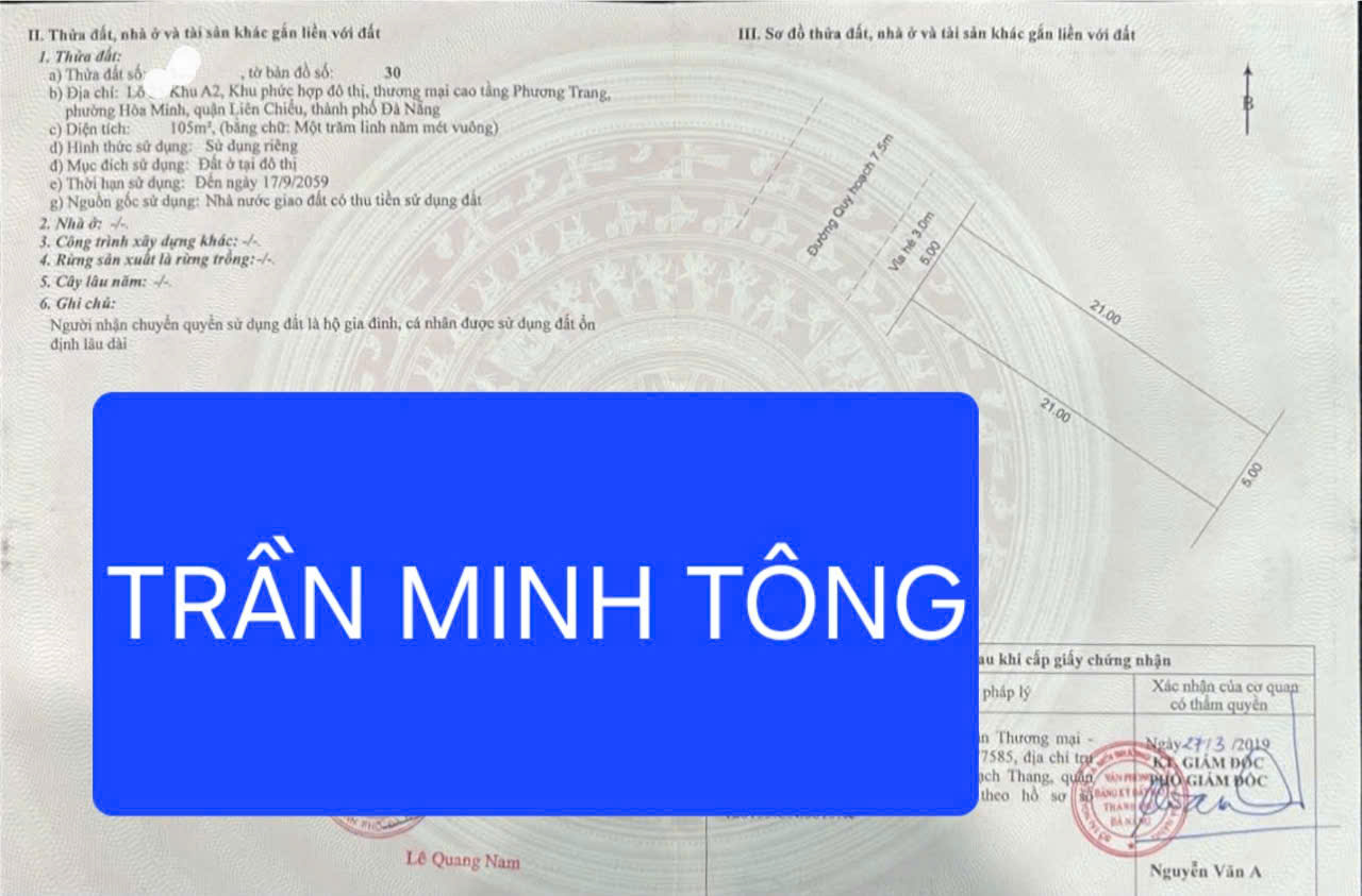 🔴💥Bán đất khu A2 Phương Trang đường - đường Trần Minh Tông 15983534