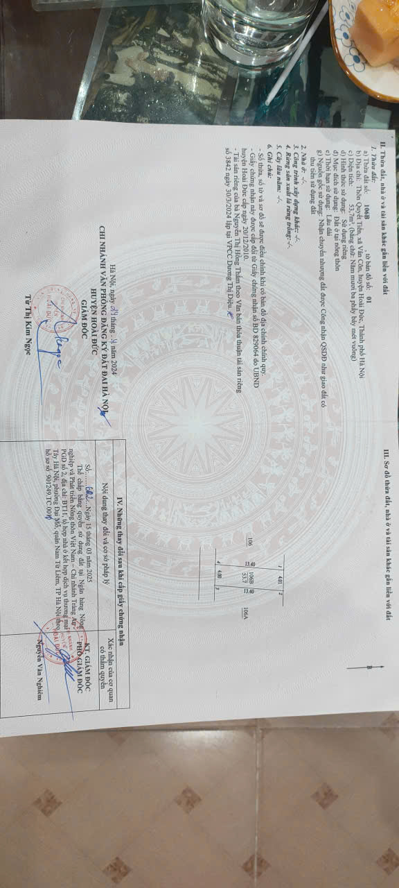 BÁN ĐẤT TẠI QUYẾT TIẾN – VÂN CÔN, HOÀI ĐỨC, HÀ NỘI 15983560