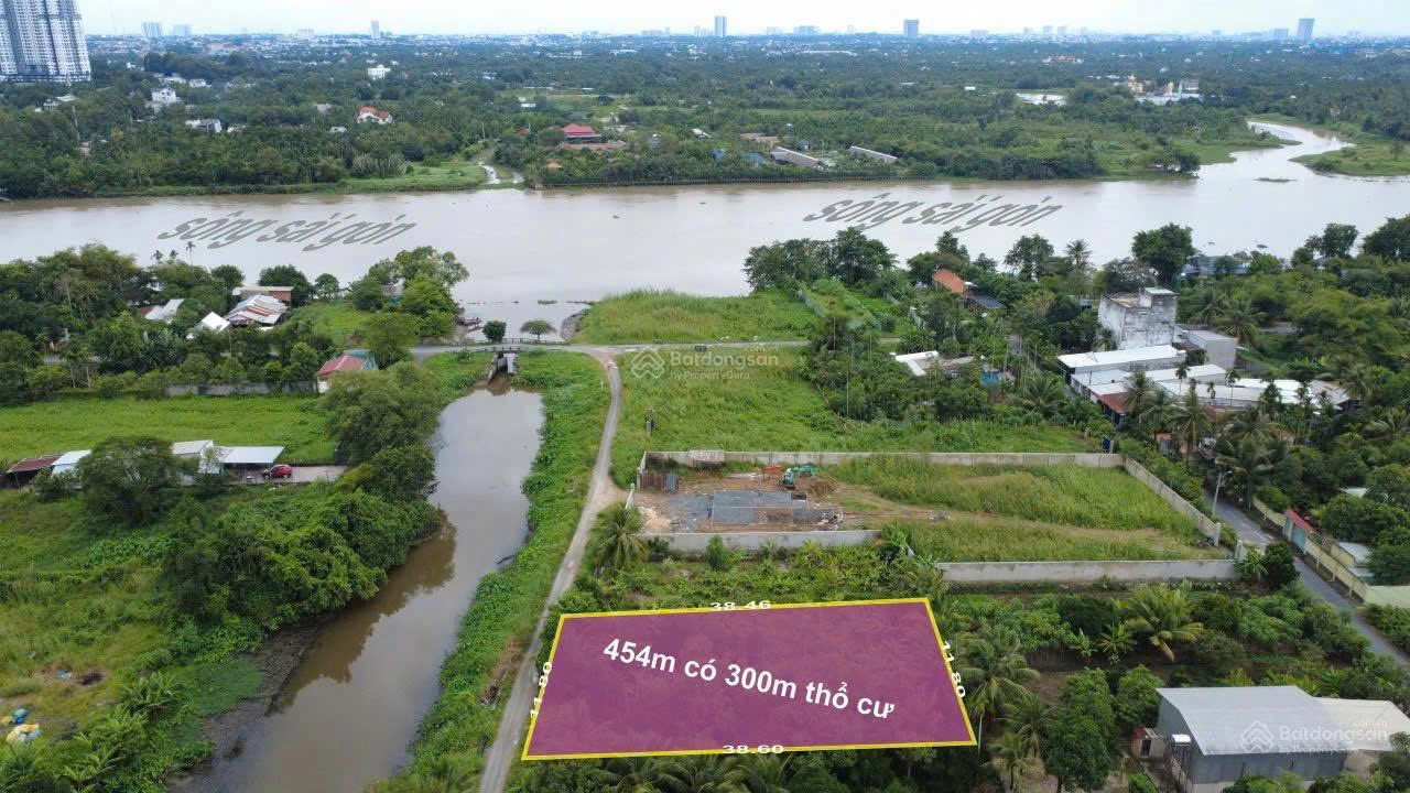 Đất ven sông Bình Mỹ 300m2 thổ cư đối diện Bình Dương - Chính chủ. 15983566