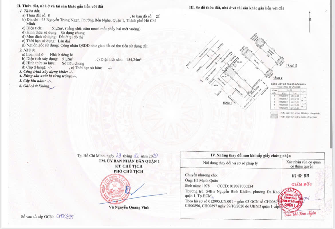 BÁN NHÀ SỐ 43 NGUYỄN TRUNG NGẠN QUẬN 1 52 TỶ 15983742