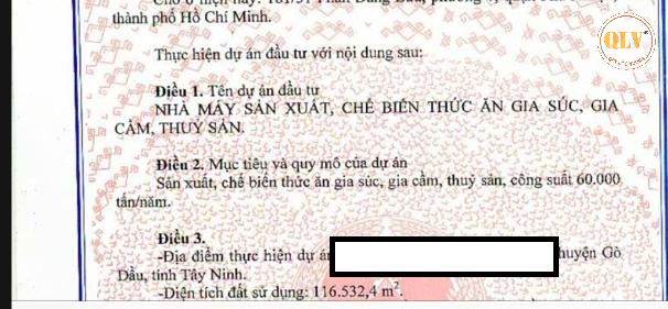 BÁN ĐẤT XÂY DỰNG NHÀ XƯỞNG – GÒ DẦU, TÂY NINH – 36.176m²
 15984095