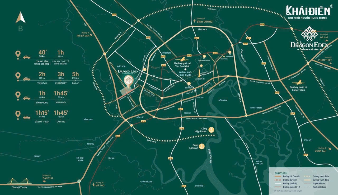 ĐẤT ĐẸP – GIÁ TỐT  – CHÍNH CHỦ CẦN BÁN NHANH lô đất dự án Dragon Eden huyện Bến Lức, Long An 15984093