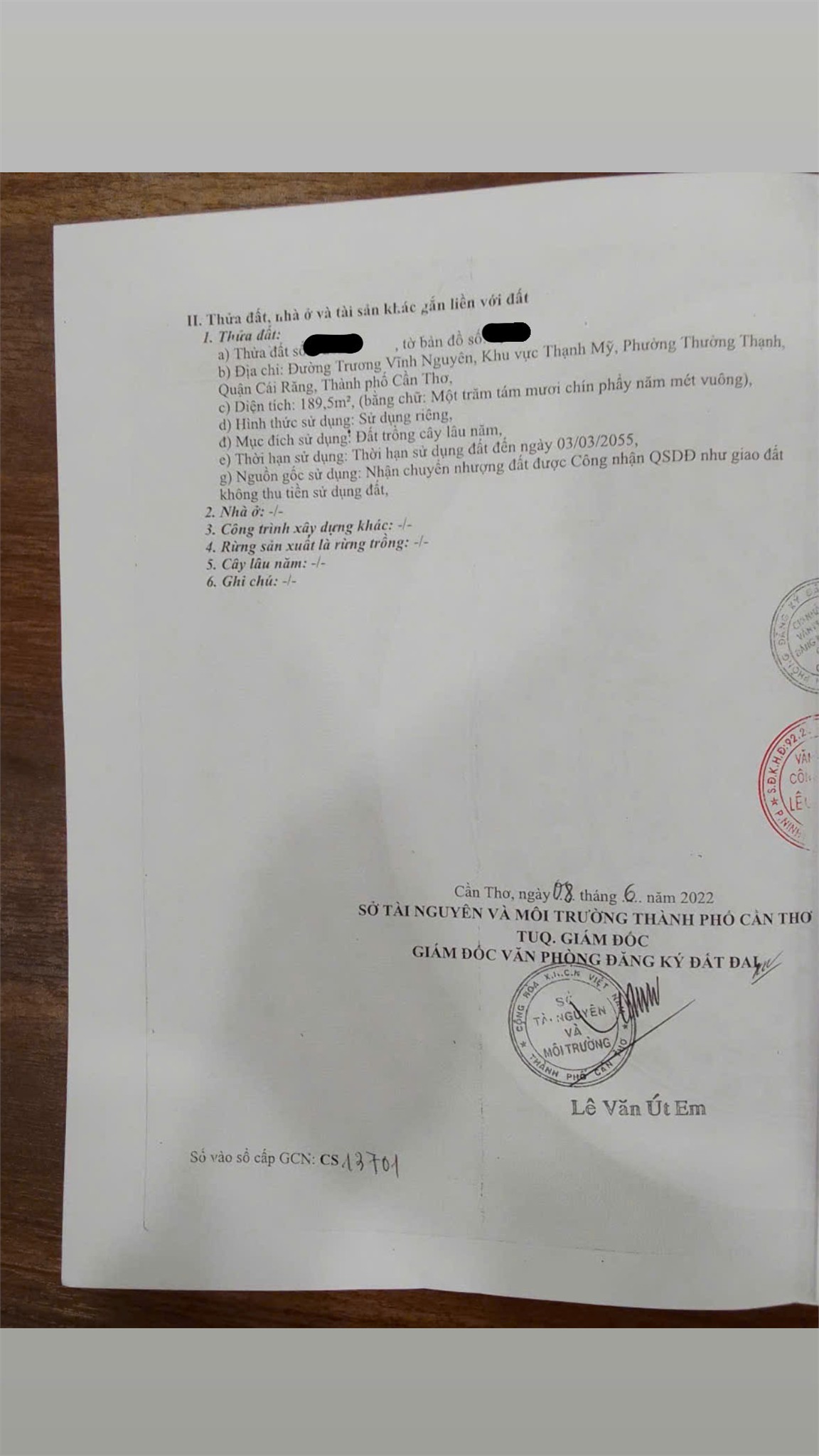 NHÀ BÁN CHÍNH CHỦ - MẶT TIỀN Đường Trương Vĩnh Nguyên, P. Trường Thạnh, Cái Răng - Cần Thơ 15984097