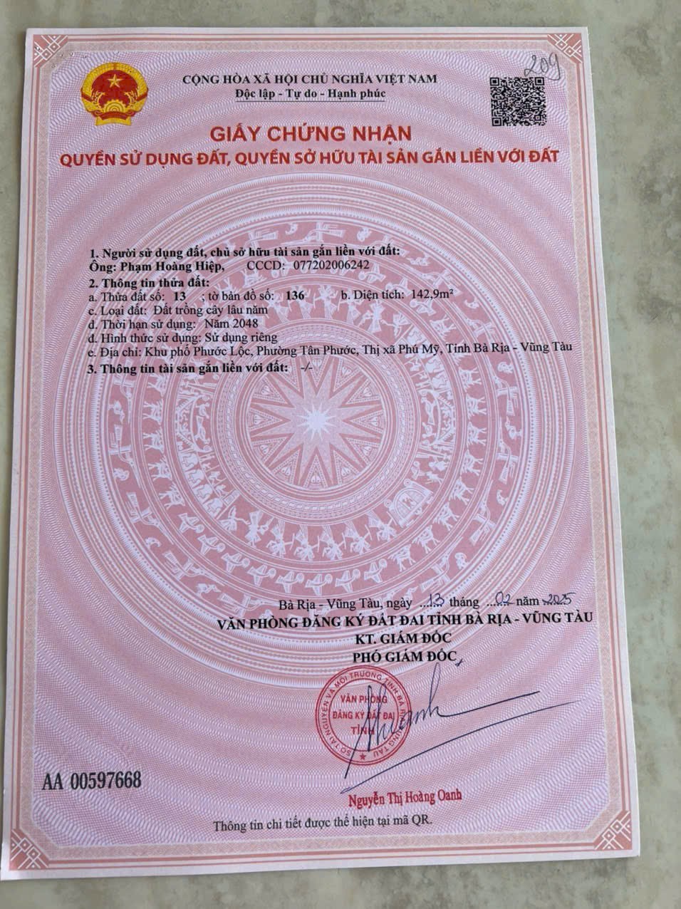 ĐẤT ĐẸP - ĐẦU TƯ SINH LỜI - Cần Bán Đất 2 Mặt Tiền Đường S - Tân Phước, Phú Mỹ, HCM 15984112