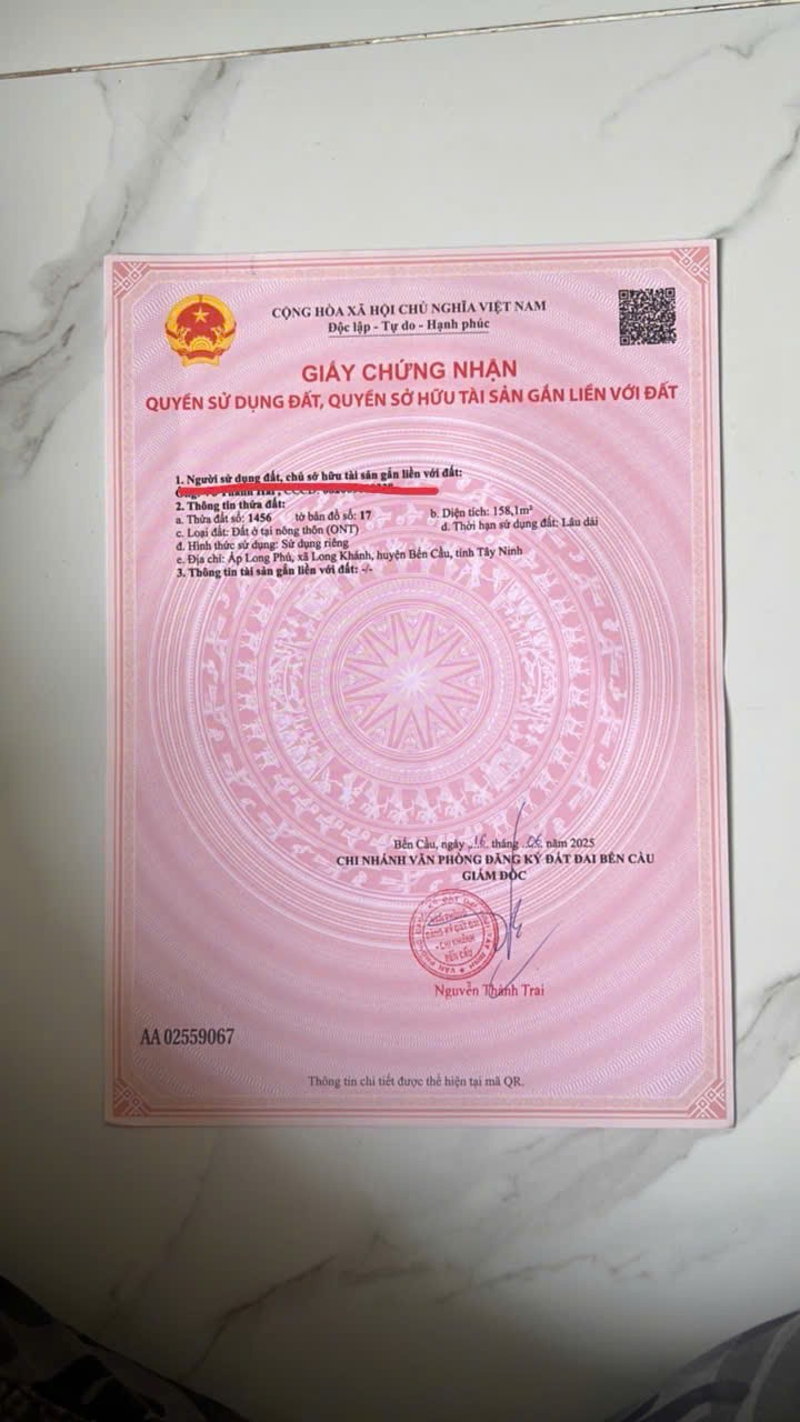 ĐẤT ĐẸP – GIÁ TỐT  – CHÍNH CHỦ CẦN BÁN GẤP tại  Xã Long Thuận, Huyện Bến Cầu, Tây Ninh 15984157