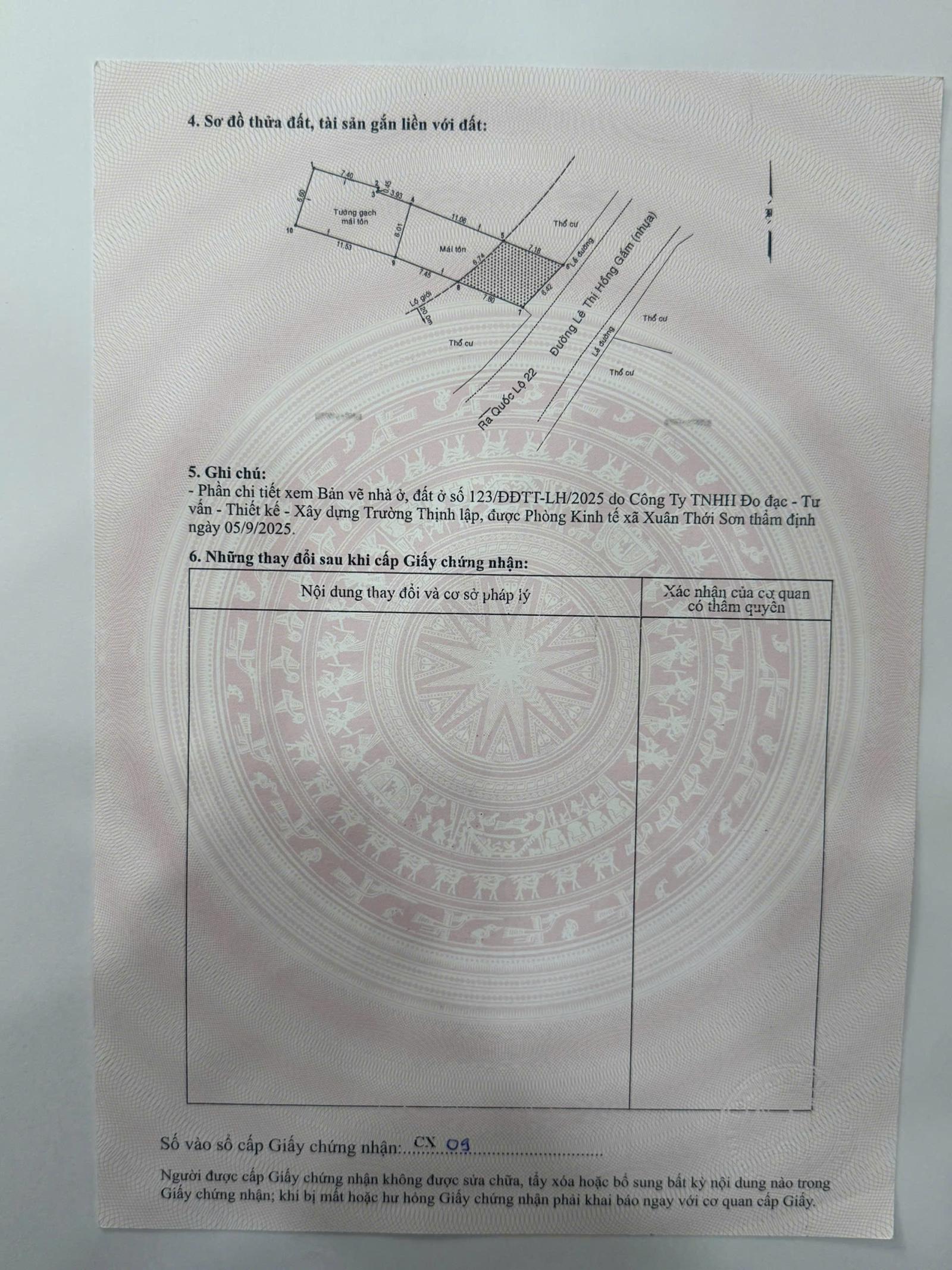MẶT TIỀN LÊ THỊ HỒNG GẤM – ĐỐI DIỆN TRƯỜNG NGUYỄN AN NINH – 6,6x28M FULL THỔ – CHỈ 7 TỶ 15984399