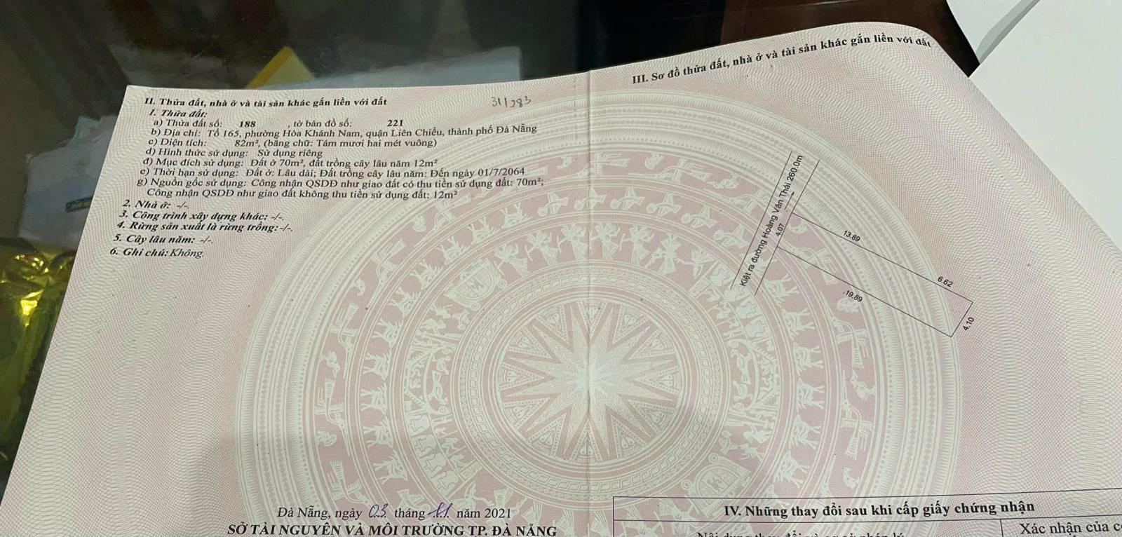 Bán đất K342 Hoàng Văn Thái - Gần ĐH Duy Tân 15984949