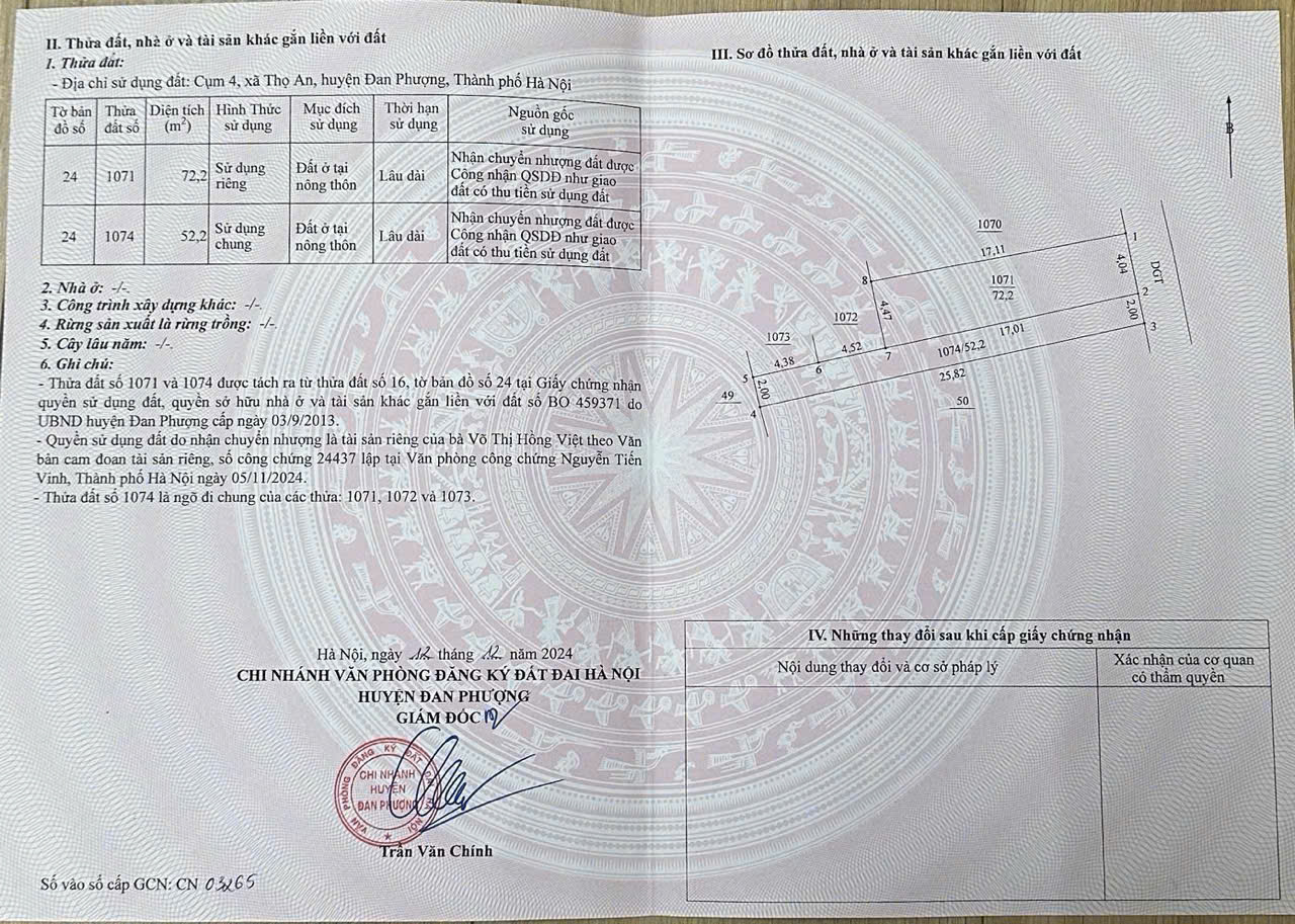 CHÍNH CHỦ CẦN B.ÁN GẤP MẢNH ĐẤT LÔ GÓC 72M SIÊU ĐẸP THỌ AN – LIÊN MINH - HÀ NỘI 15984965