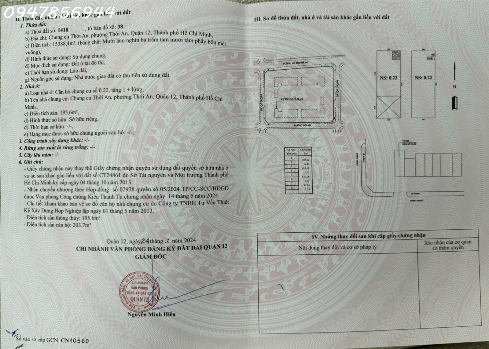 Chính chủ cần bán Shop house Thới An, Phường Thới An, Quận 12 dt 195,6m2 chỉ hơn 5 tỷ triệu với đơn 15985014
