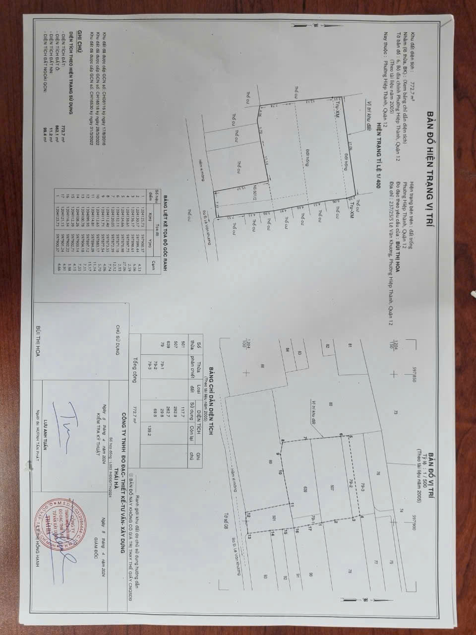 QUỸ ĐẤT LỚN HIẾM – LÊ VĂN KHƯƠNG CÁCH LÊ VĂN KHƯƠNG 30M – 650M² THỔ CƯ 15985467