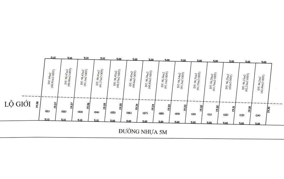 Bán đất đẹp - Diện tích 5x20m2, có 60m2 thổ cư - Mặt tiền đường nhựa 5m - Gần khu công nghiệp 15985471