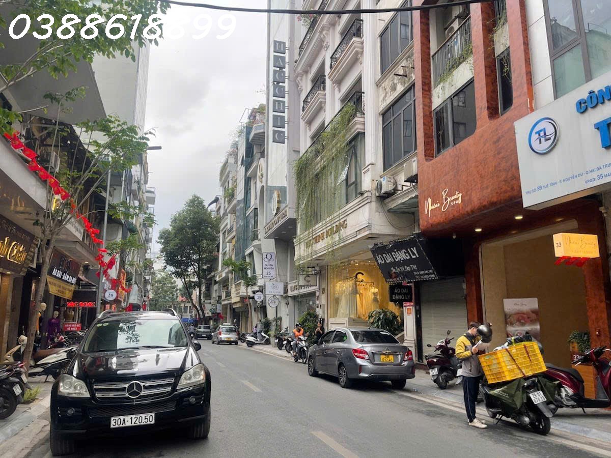 BÁN TOÀ BUILDING MẶT PHỐ BÀ TRIỆU -  HAI BÀ TRƯNG - 105M x 10 TẦNG THÔNG SÀN, MT 6,5M - DT 200TR/ 15985492