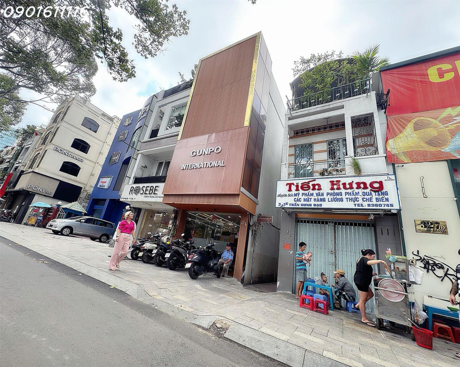 BÁN NHÀ MẶT TIỀN KINH DOANH ĐƯỜNG 40M TRẦN HƯNG ĐẠO, Q.1 - 58M2 - NHỈNH 20T - Liên hệ GIANG GIANG: 15985655