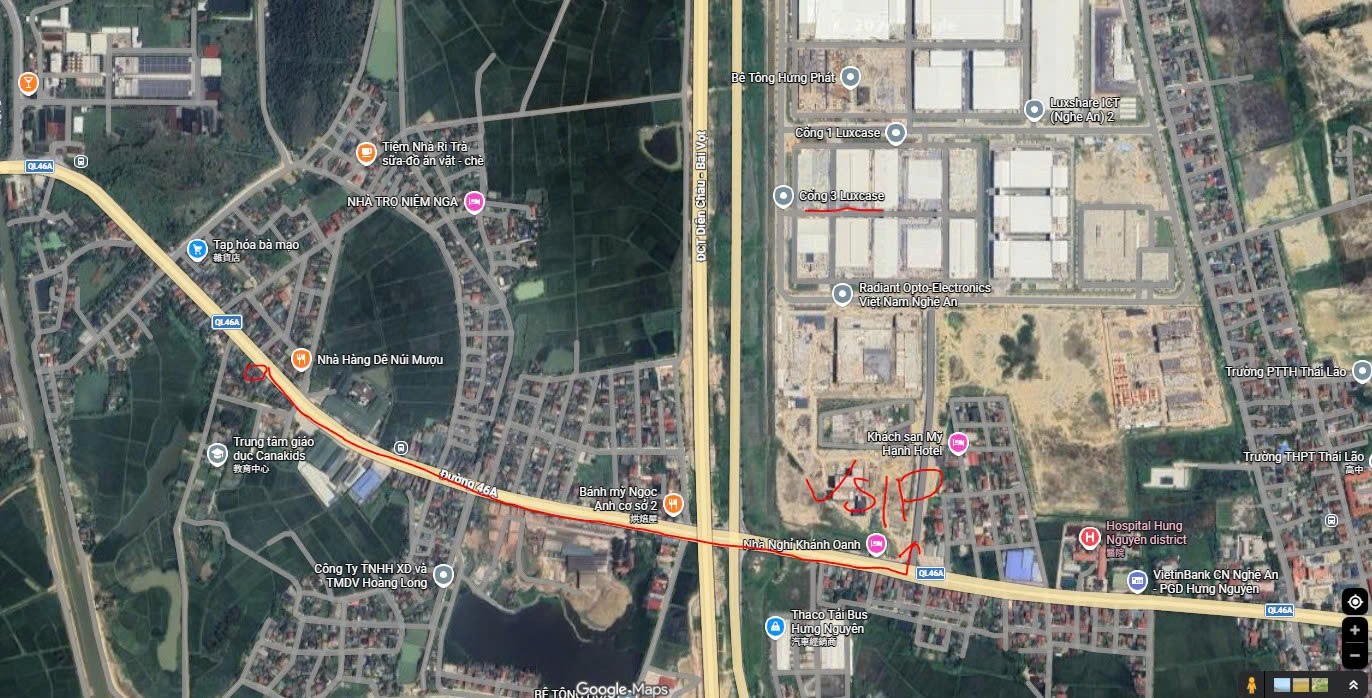 CHÍNH CHỦ CẦN BÁN ĐẤT Mặt Đường Quốc lộ 46, Xóm 8 Xã Hưng Đạo, Huyện Hưng Nguyên, Tỉnh Nghệ An. 15985705