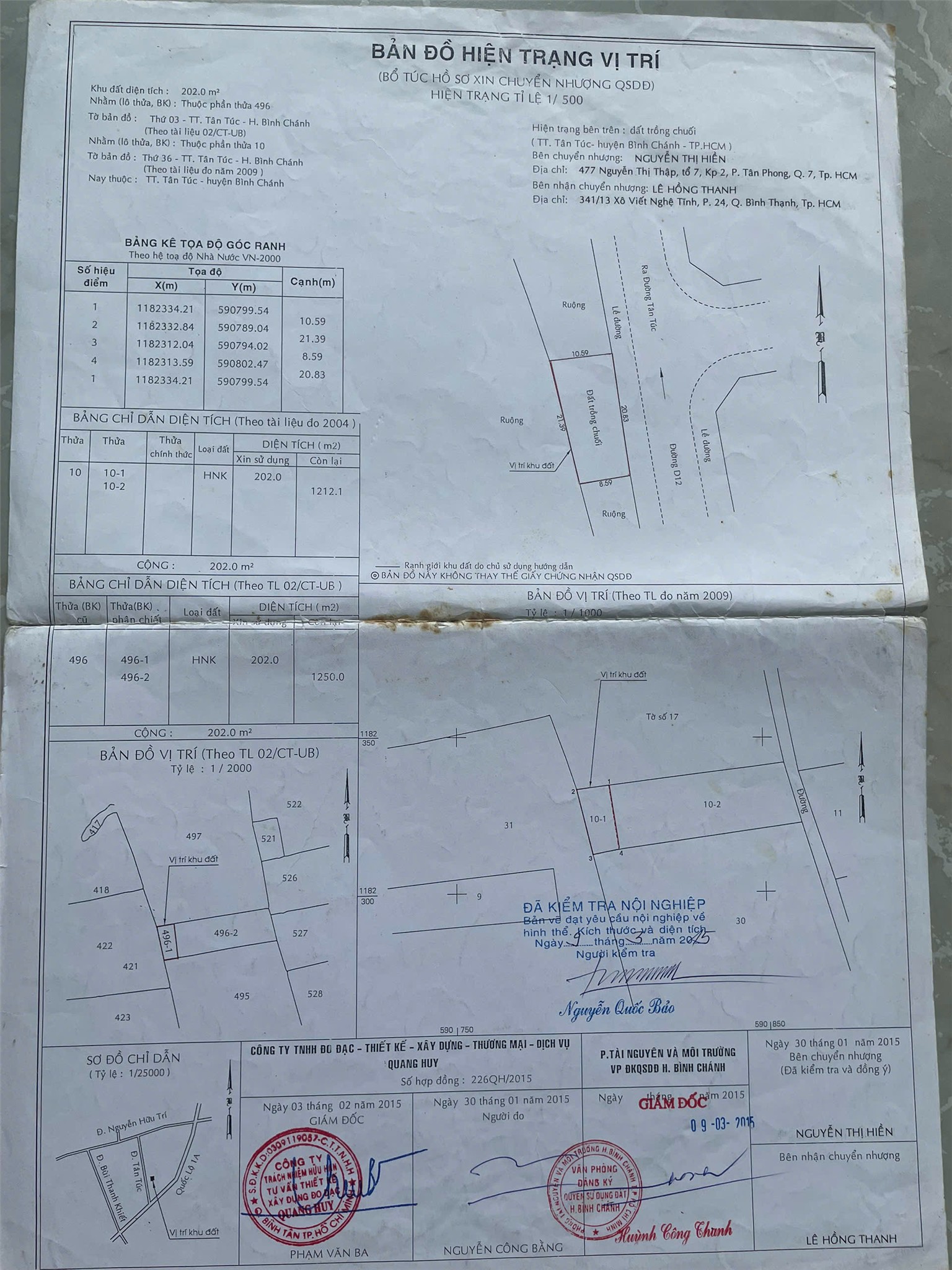 ĐẤT MẶT TIỀN – GIÁ TỐT – CHÍNH CHỦ BÁN ĐẤT TRUNG TÂM đường Tân Túc, huyện Bình Chánh, TP.HCM 15985717